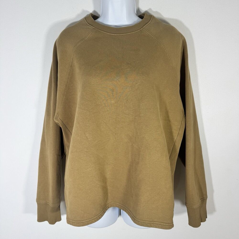 Vuori Restore Oversized Crew Sweatshirt Camel Brown Women Medium